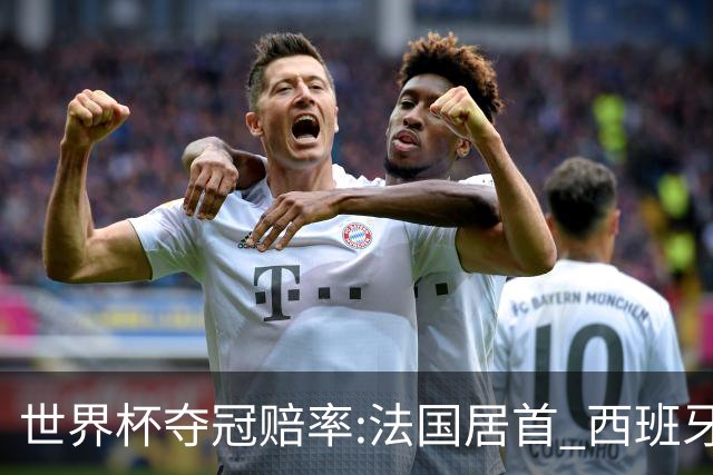 世界杯夺冠赔率:法国居首 西班牙英格兰并列第2
